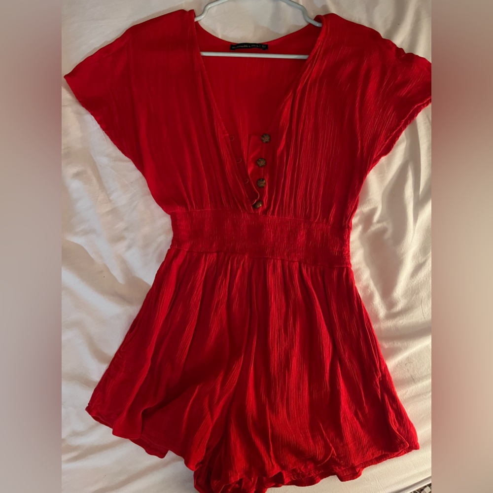 Red Abercrombie Romper